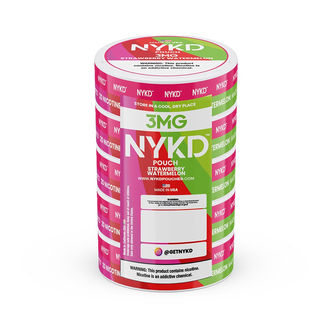NYKD-3MG-SLEEVES-STRAWBERRY-WATERMELON_0ae04625-d6c3-4bb9-9729-6e7c19187348 NYKD POUCH USA - Premium Nicotine Pouches - Strawberry Watermelon | Master Case - Image 1