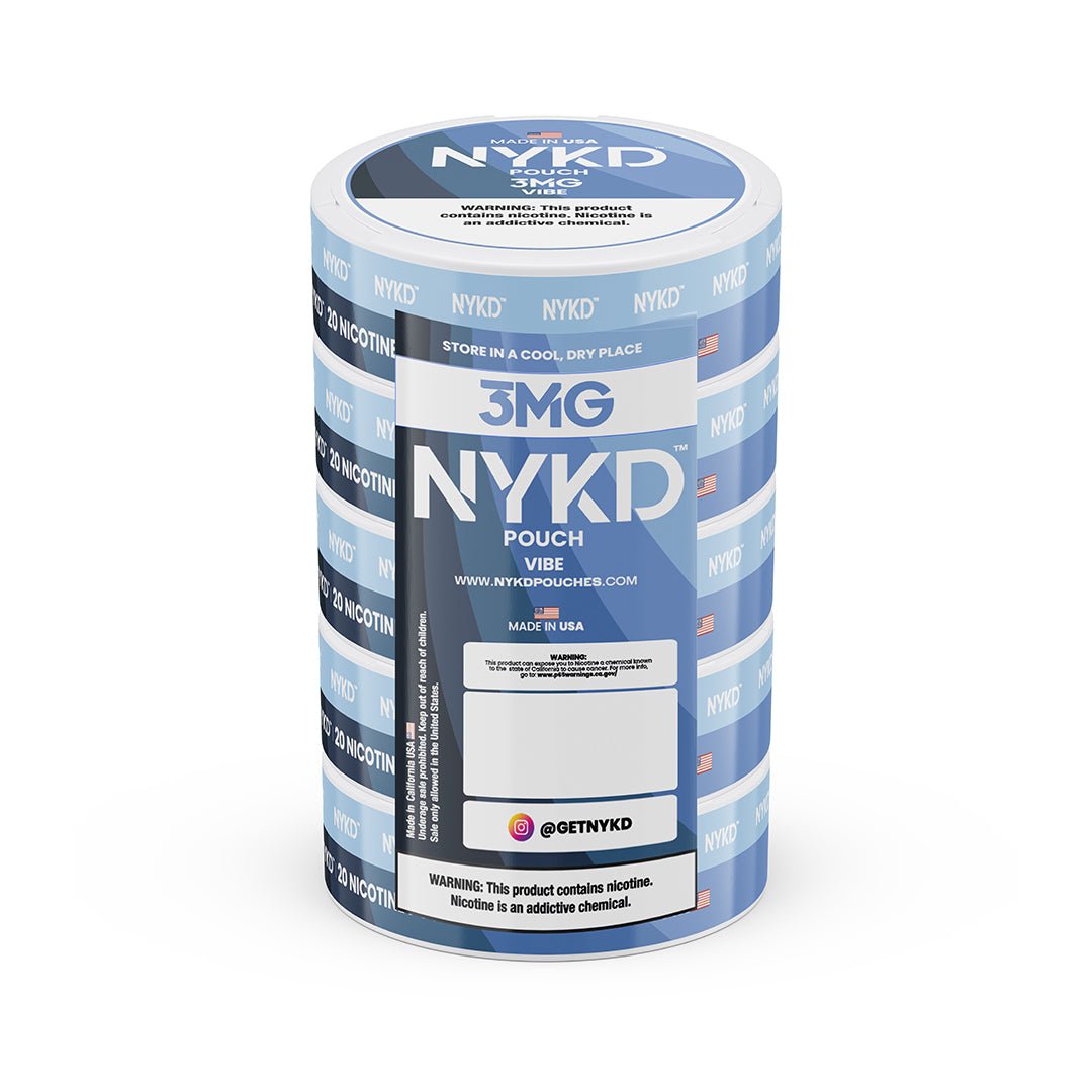 NYKD-3MG-SLEEVES-VIBE_f3ade2d8-df08-458a-a344-b54967fa21ea NYKD POUCH USA - Premium Nicotine Pouches - Vibe | Master Case - Image 1